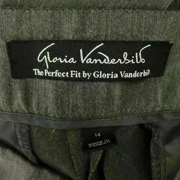 Gloria Vanderbilt Women’s Gray Dress Pants Size 14 - Picture 3 of 10